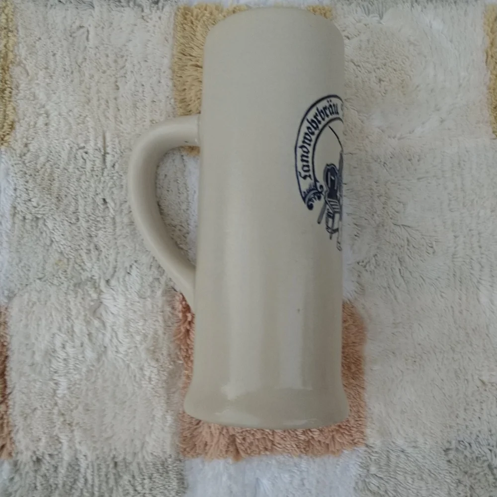 Vintage Large German Stein 0.5 L SOHM Sandstone Salt 7 1/2